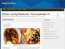 Tablet Screenshot of countylinepizza.net